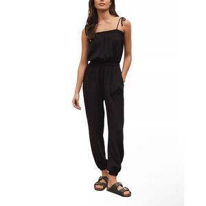 Z Supply Gauzy Sleeveless Jumpsuit Black XS